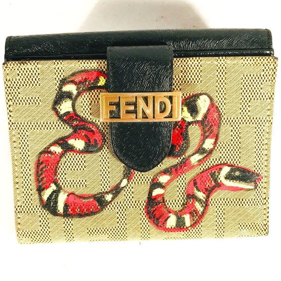 Fendi Handbags - FENDI X ANTICULTURE Wallet Coral Snake